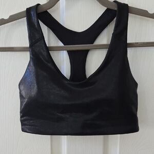 Old Navy Shiny Black Sports Bra